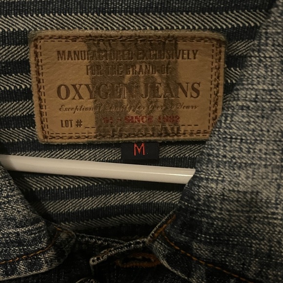 Oxygen Jeans Men’s Vintage Jean Jacket Size M (Like New) - Picture 5 of 5